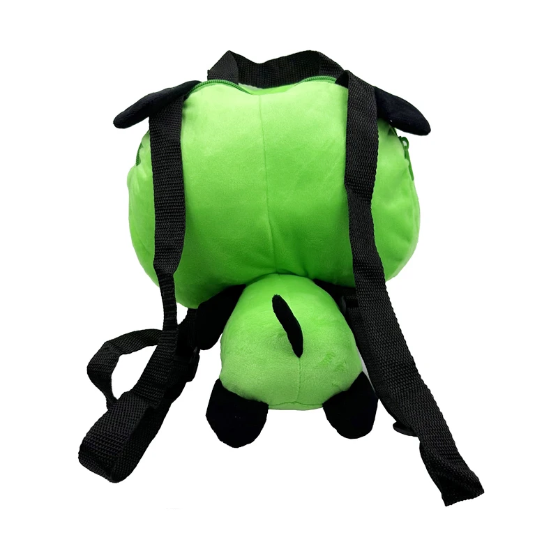 New Alien Invader Zim 3D Eyes Robot Gir Knapsack Cute Stuffed Plush Green Kawaii Plush Doll Knapsack Christmas Gifts for girls