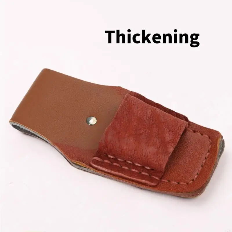 Holster per corrieri per utensili in pelle resistente per idraulici e spaziosi interni C7AC