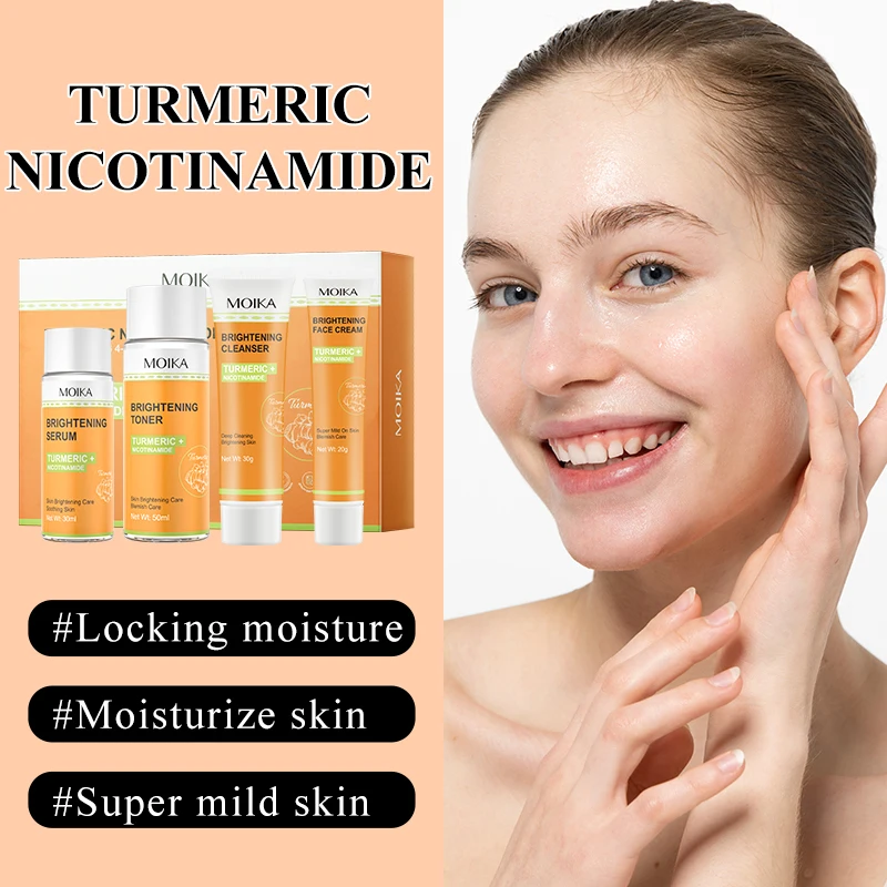 conjunto-de-4-pecas-moika-com-curcuma-e-niacinamida-para-clareamento-da-pele-produtos-de-cuidado-de-beleza-com-curcuma-e-niacinamida