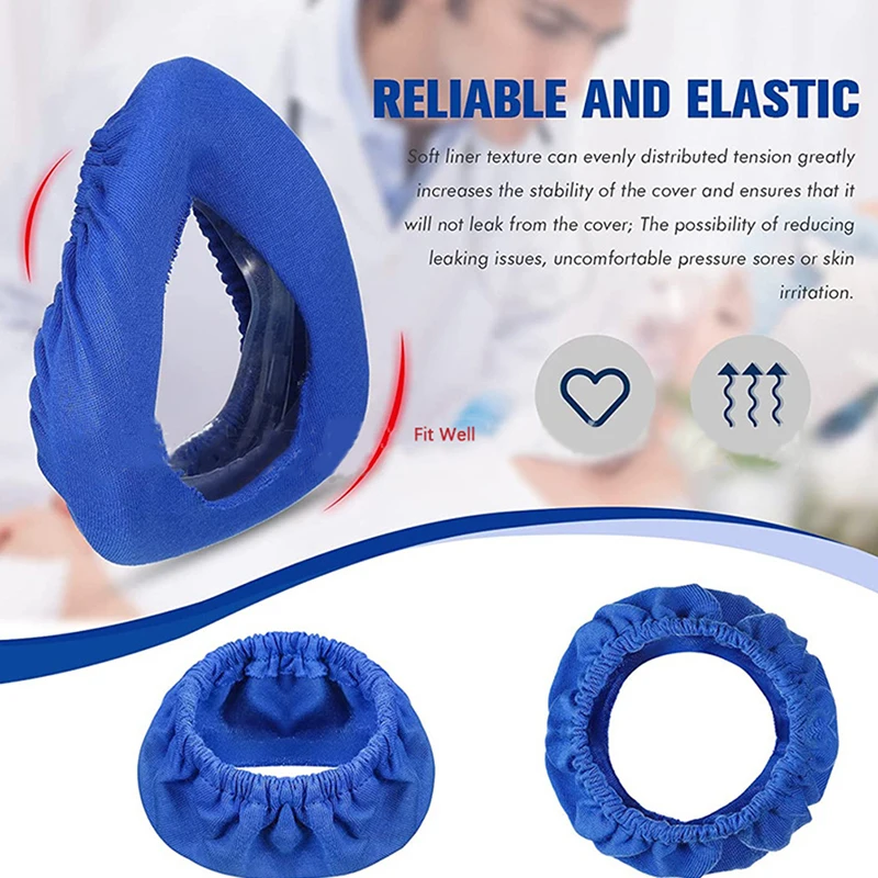 1Pc Cpap Mask Liners Reusable Fabric Comfort Covers To Reduce Air Leaks Skin Washable And Easy To Clean