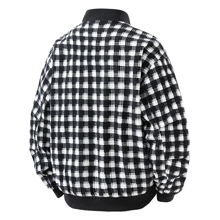 8XL Plus Size Baseball Jacket Coat Men Fashion Casual O-neck Plaid Jackets Male Big Size Outerwear