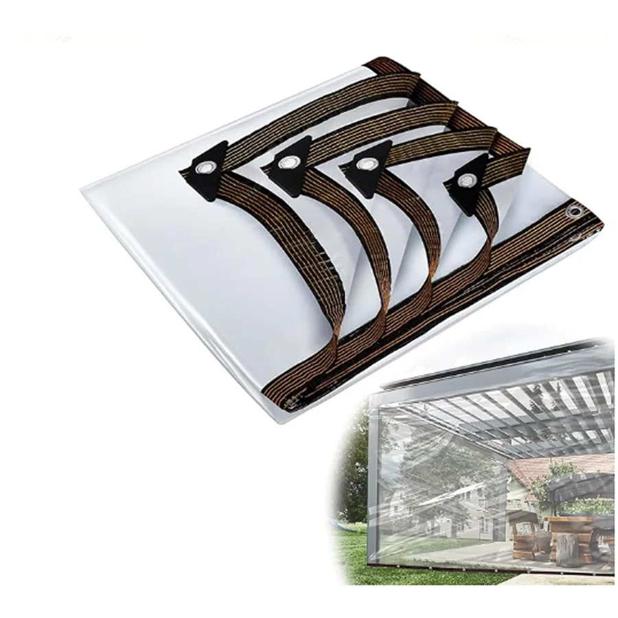 

Waterproof transparent tarpaulin dustproof garden balcony greenhouse succulent flowers plants pet roof sunshade tarpaulin