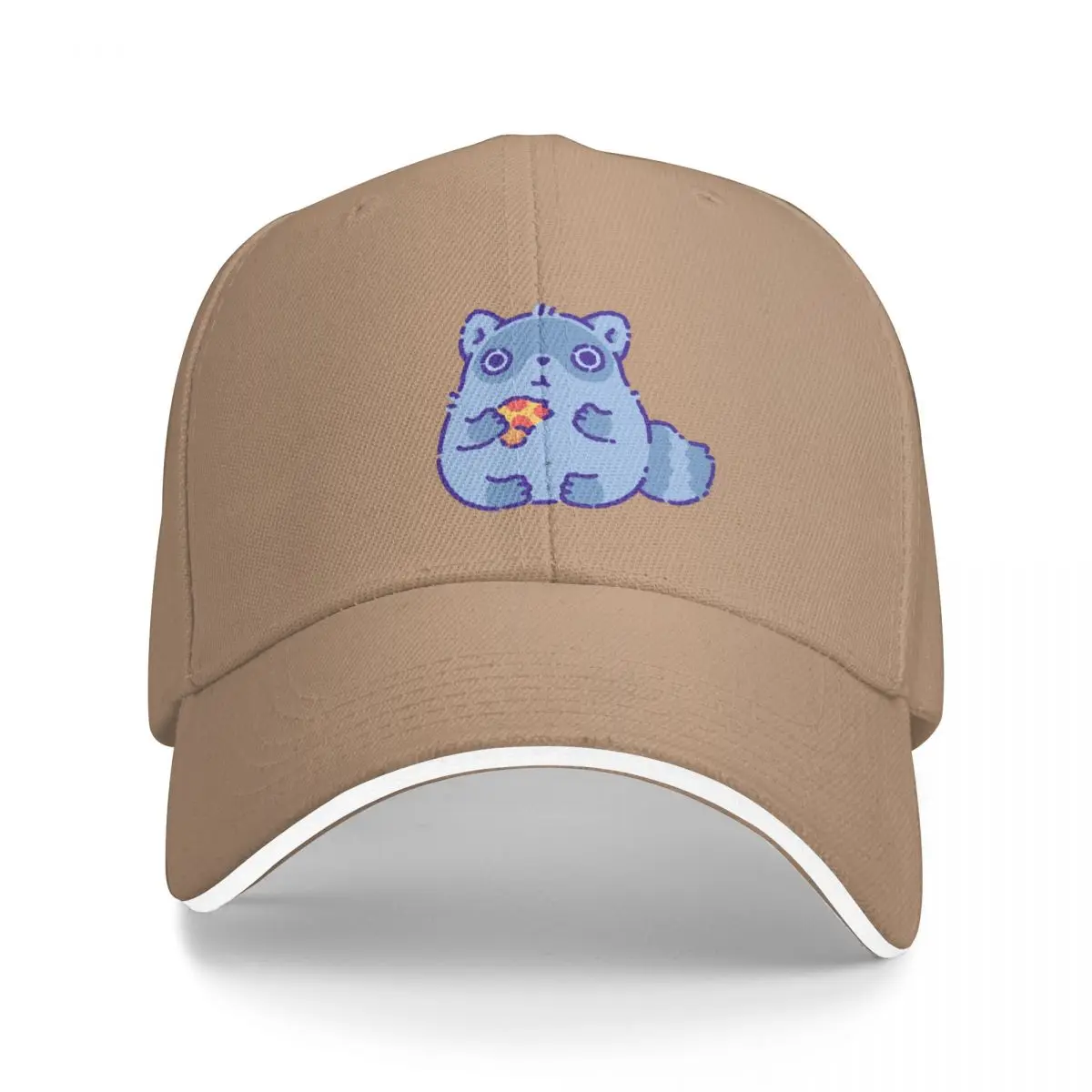 Cute raccoon eating a slice of pizza Bucket Hat Baseball Cap uv protection solar hat designer hat trucker hats for men Women's