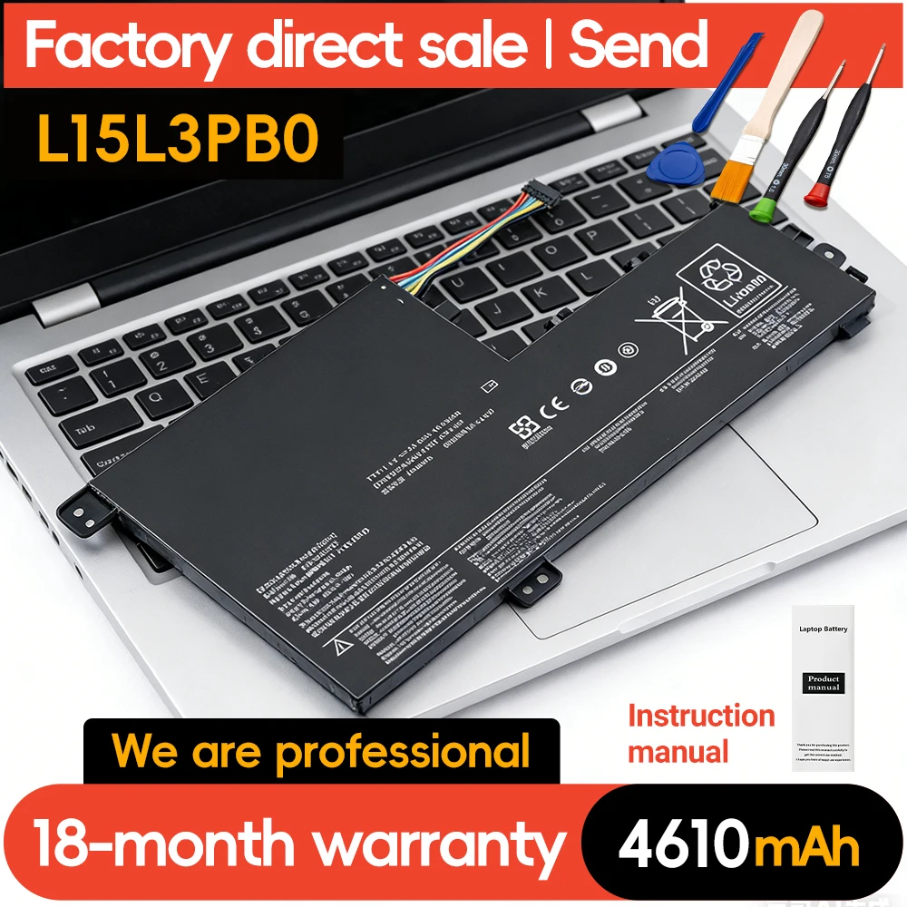 

SUOZHAN L15L3PB0 Laptop Battery for lenovo Ideapad 320S-14IKB 320S-15ABR 320S-15AST Notebook Battery L15M3PB0 L15C3PB1 L15M2PB1