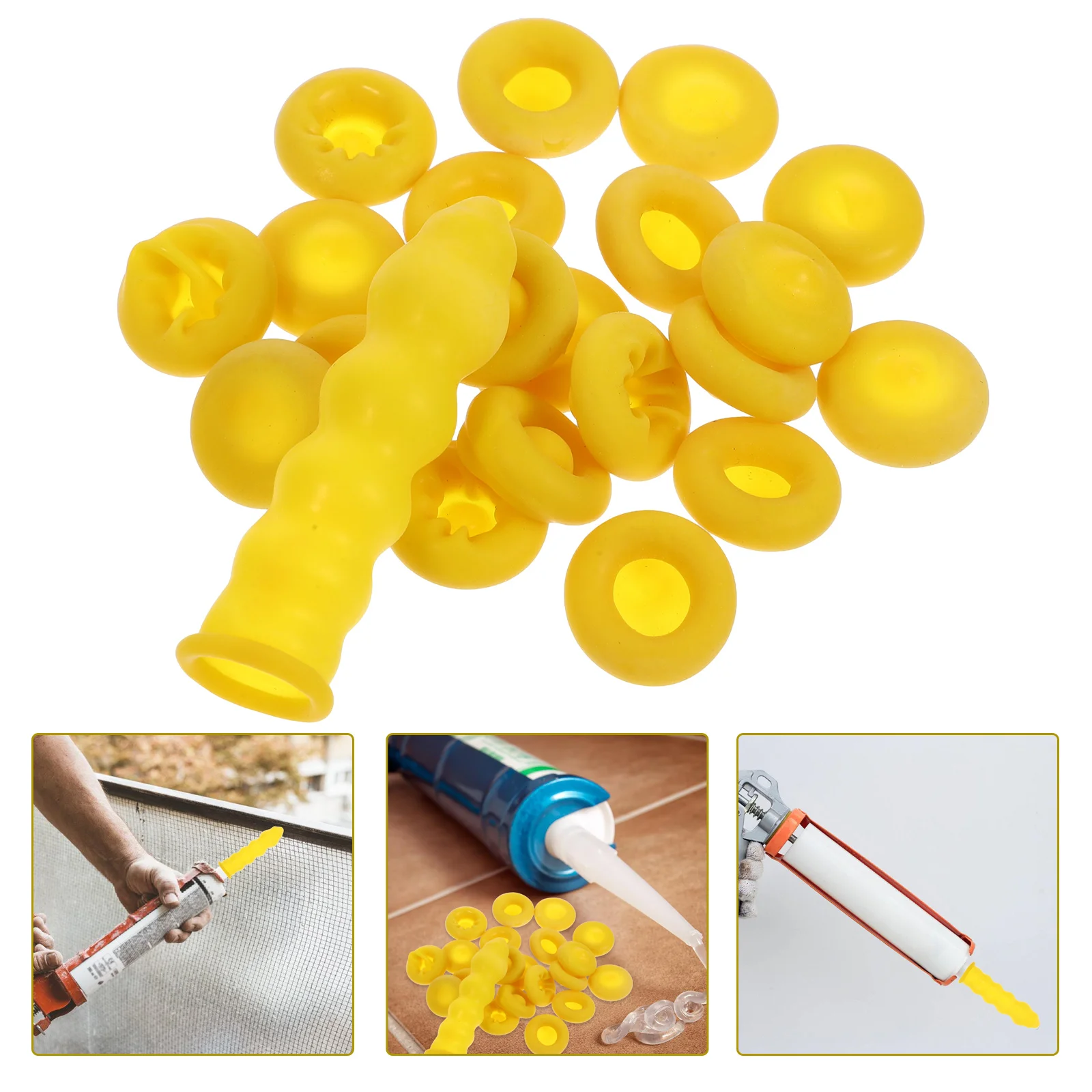 Bouchons d'économie de calfeutrage, 20 pièces, Excellent effet d'étanchéité, utilisation à Long terme, couvercles de tubes de calfeutrage, embouts de tubes de calfeutrage