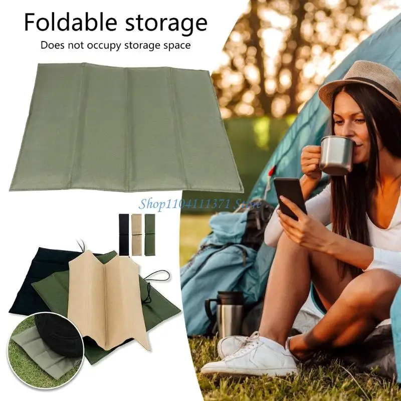 P9FC 2lots Convenient Folded Camping Mat Travel Friendly Seats Mat Reversible Mat