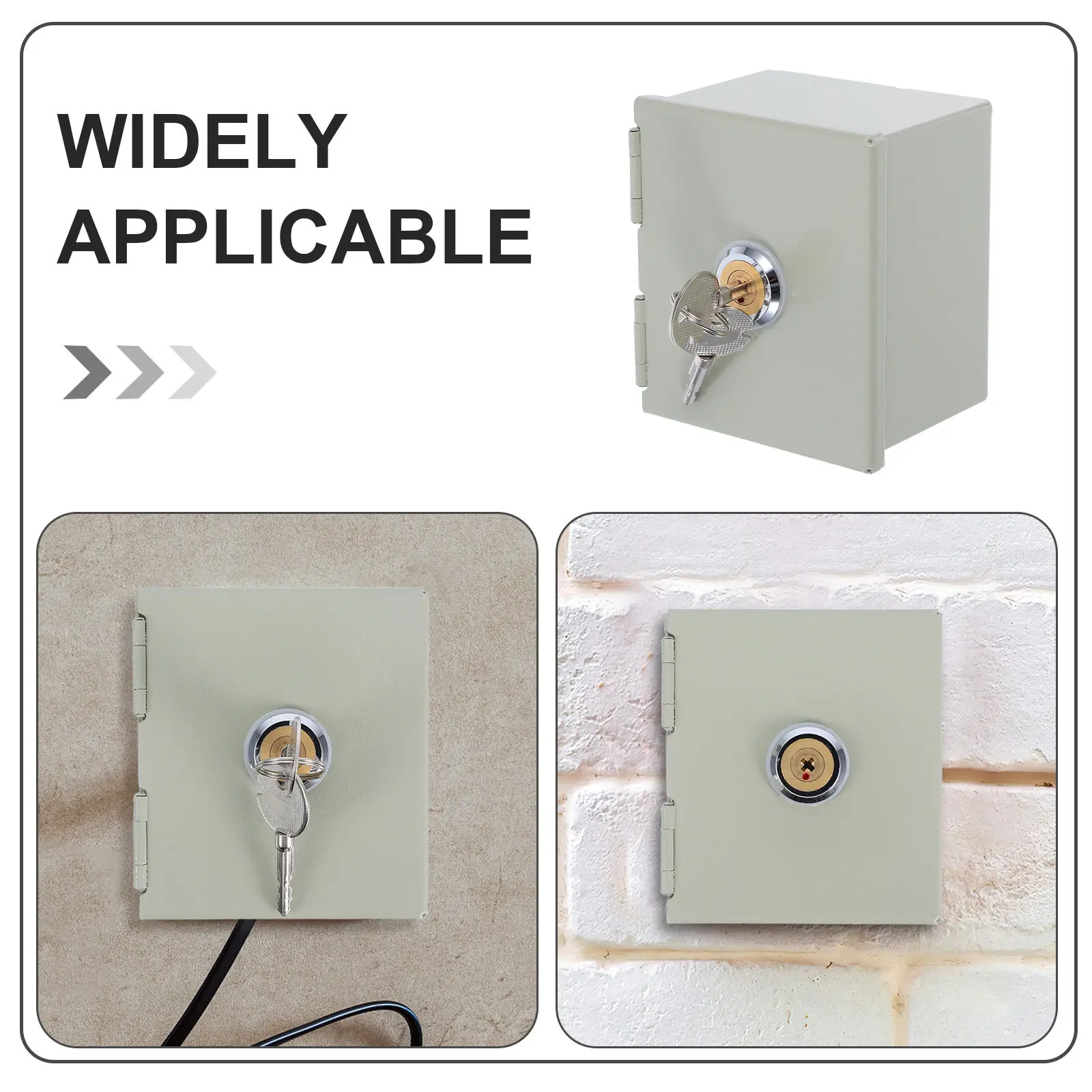Locking Electrical Outlet Box Safety Plug Protector Mini 86 Type Wall Plate Heavy Duty Outdoor Socket Case Proof