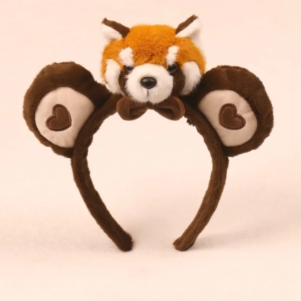 

Funny Lightweight Hair Bands Raccoon Plush Headbands Non Slip Adjustable Hair Hoop Cosplay