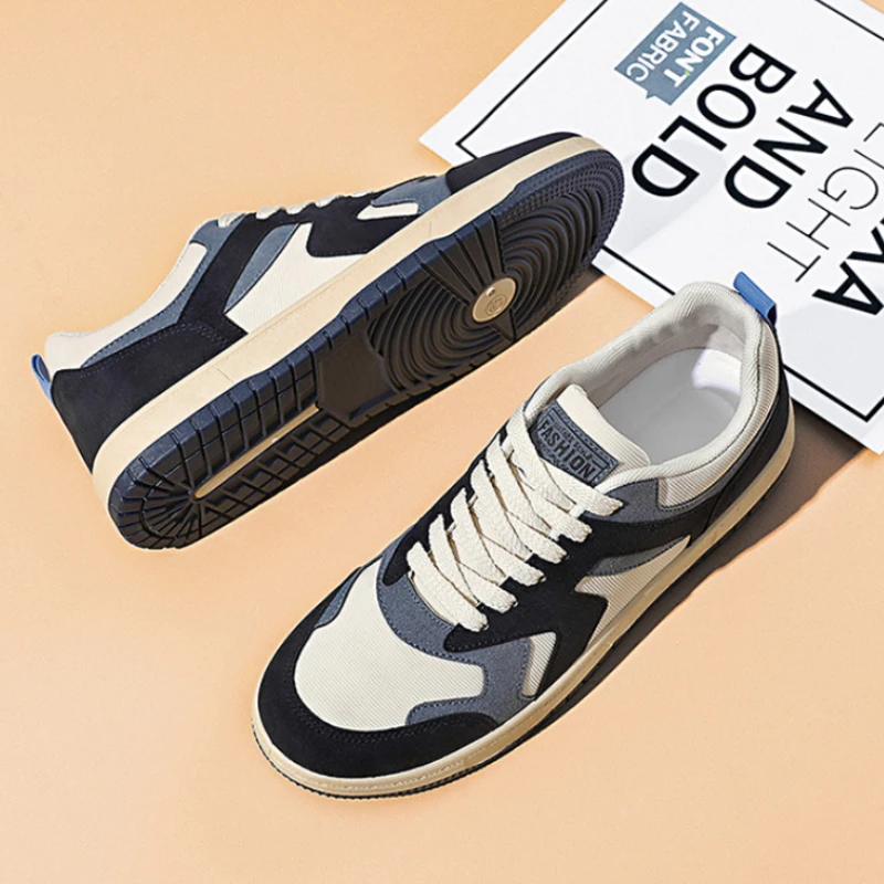 

Men's Vulcanized Shoes Fashion Platform Shoes Outdoor Casual Sneakers Men Street Skate Shoe Lace-up Shoes Zapatillas Hombre