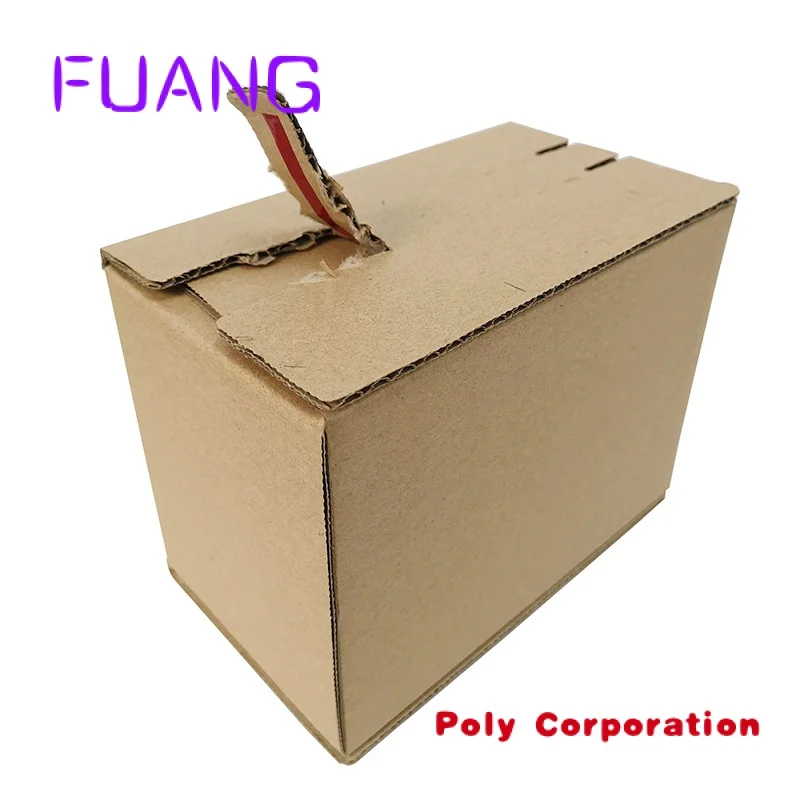 Custom  Custom design corrugated zipper shipping mailer carton packaging box with self-adhesive easy to sepacking box for small 