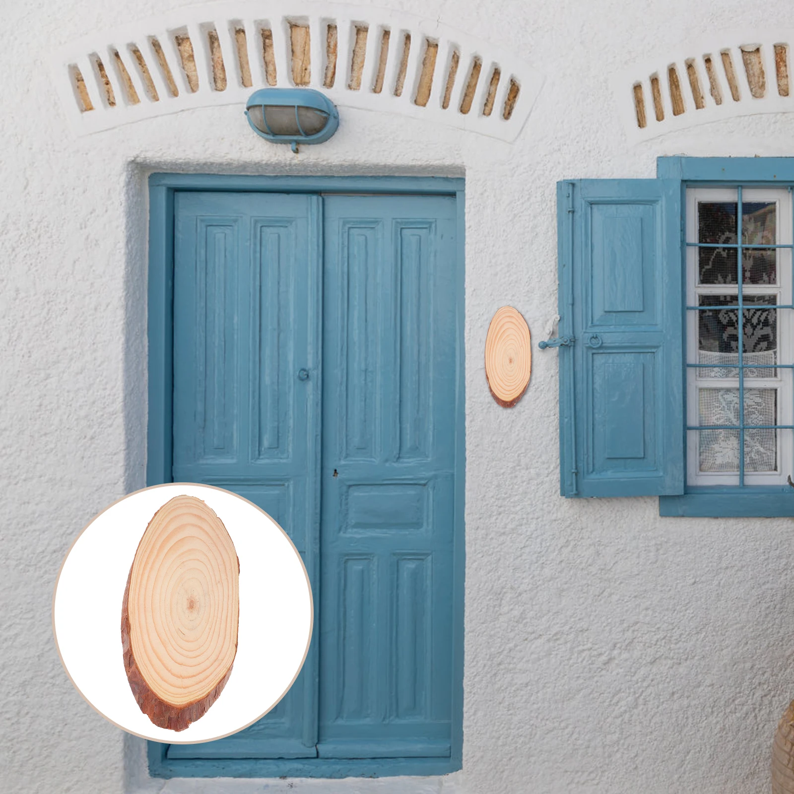 

Slices 5 14 Wood Circles 5cm Oval Cutout Unfinished Lightweight Wood Chip Door Sign Home Decor DIY Centerpiece