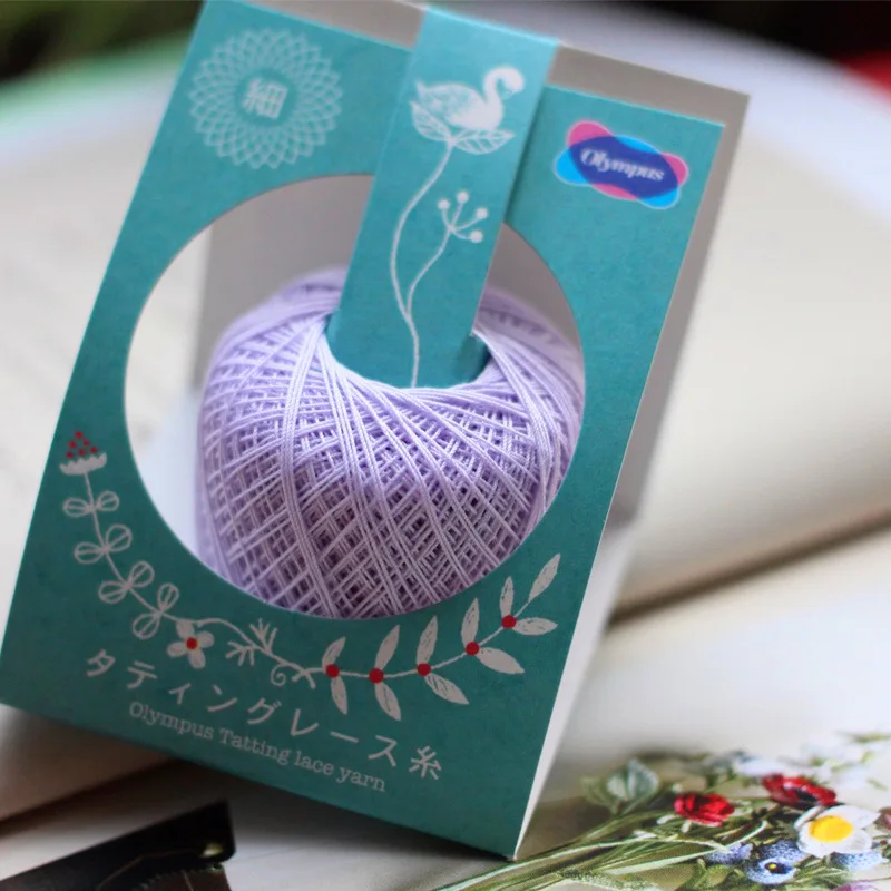 OLYMPUS Japanese Fine Cotton Lace Thread for Tatting Crochet Craft (22 Colors)