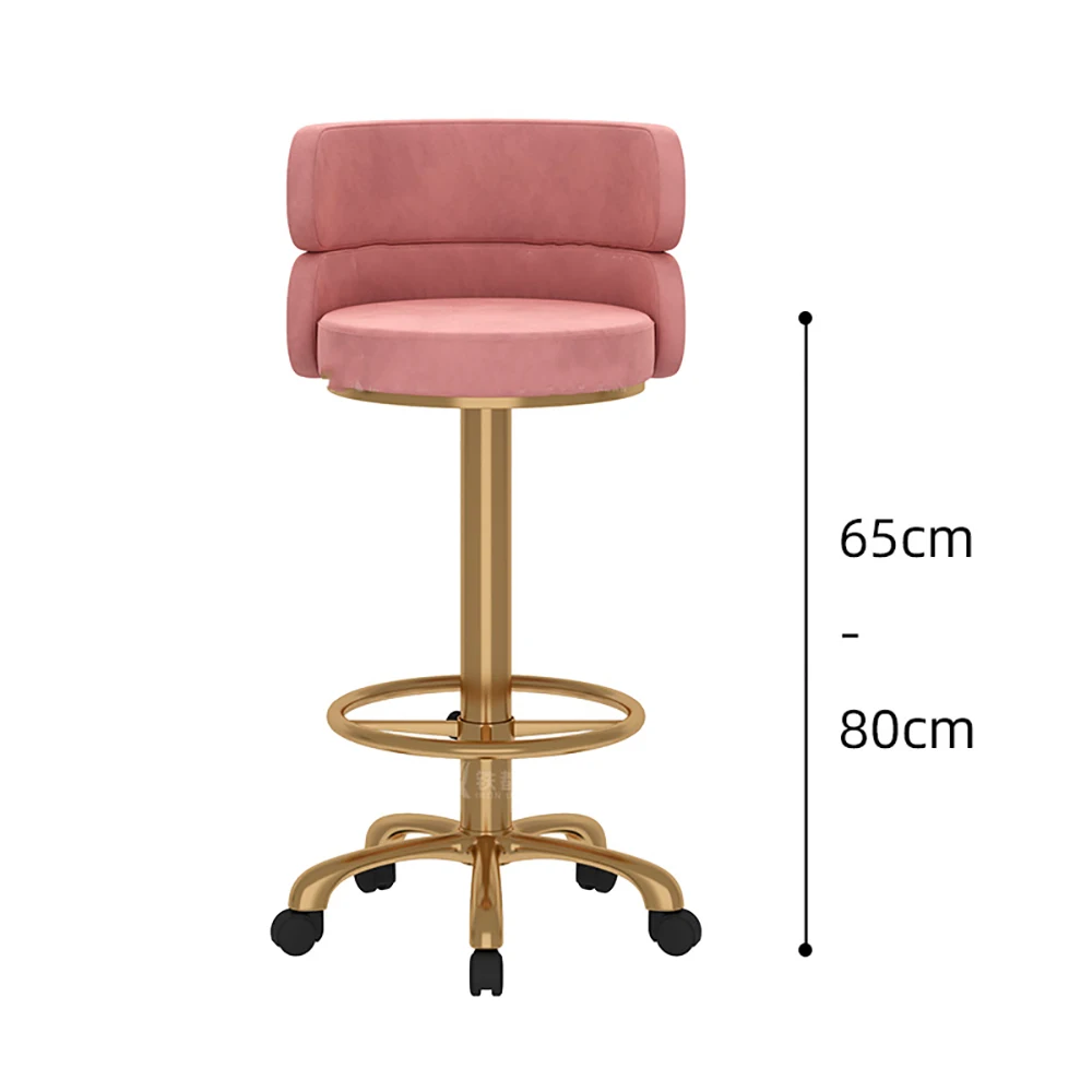 Aesthetic Luxury Bar Chair Trendy Classic Design Comfortable Bar Chair Adjustable Modern Taburetes De Bar Modern Furniture