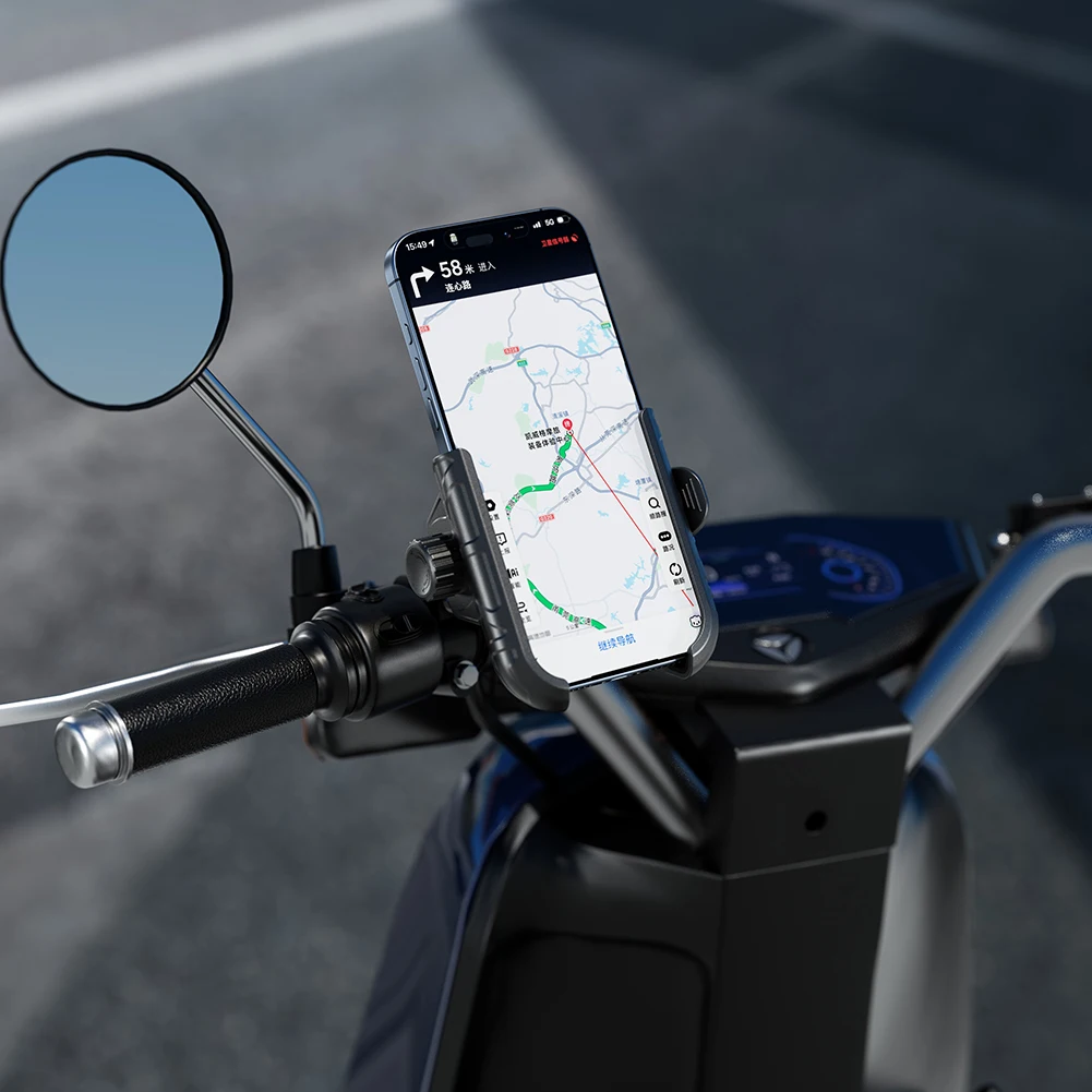 

Bike Phone Holder Quick Release Motorcycle Cellphone Holder Navigation Bracket for Motorcycle Bicycle Scooter