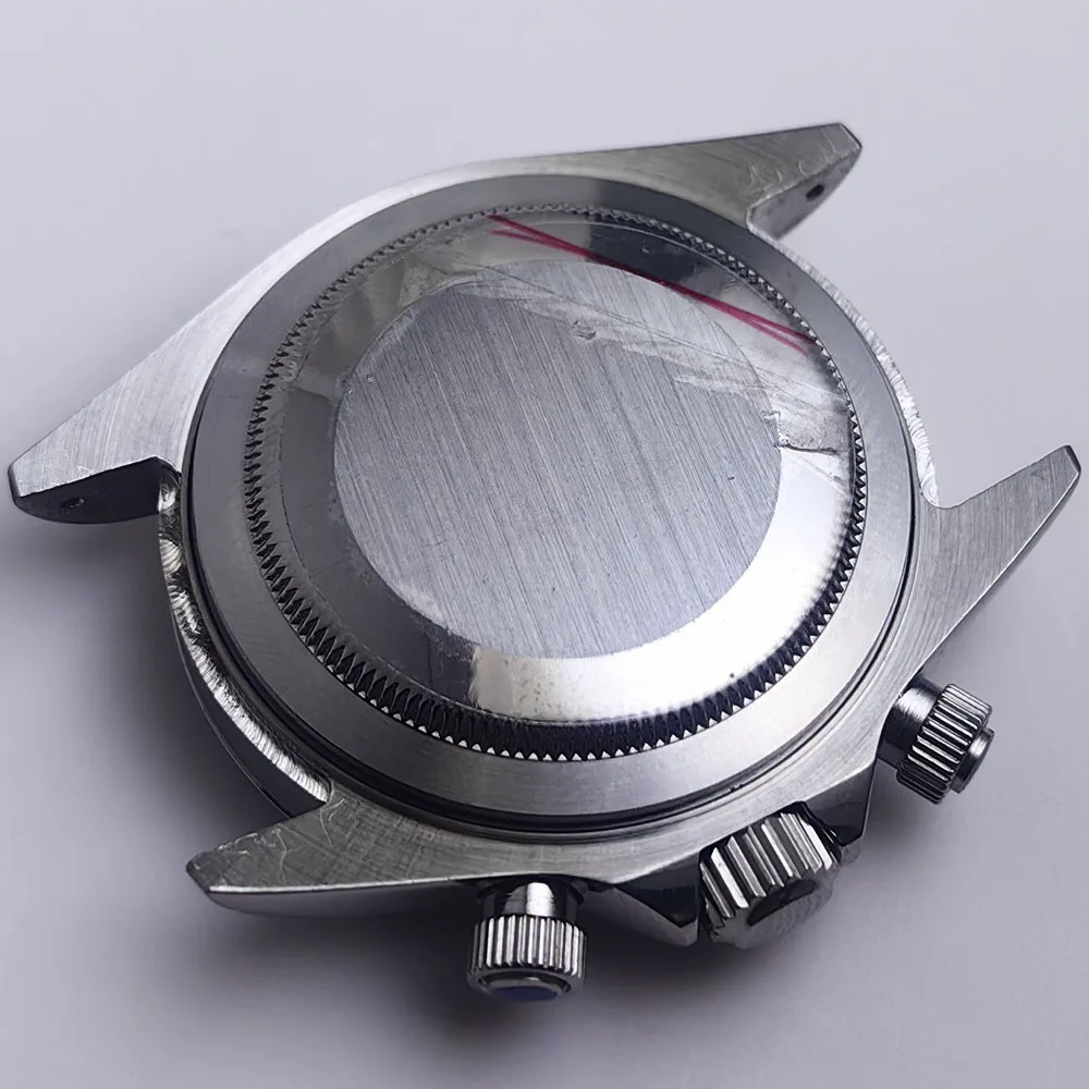 Мужские часы 39,3 мм, серебристый, золотой корпус из нержавеющей стали для часов с механизмом VK63, аксессуары для часов с ремешком 20 мм