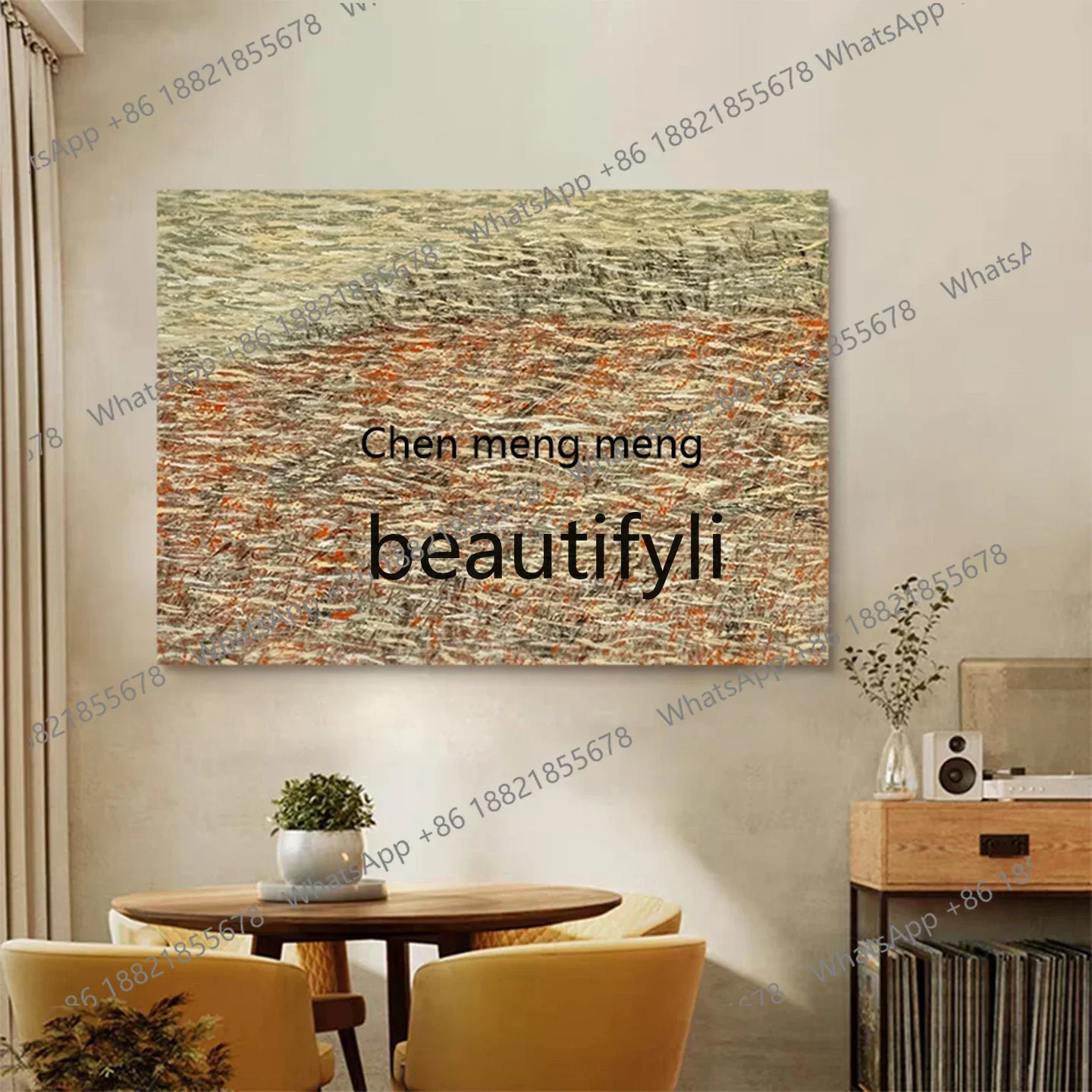 

D178 Hand-painted oil painting horizontal drawing living room decorative painting high-end modern minimalist hanging painting