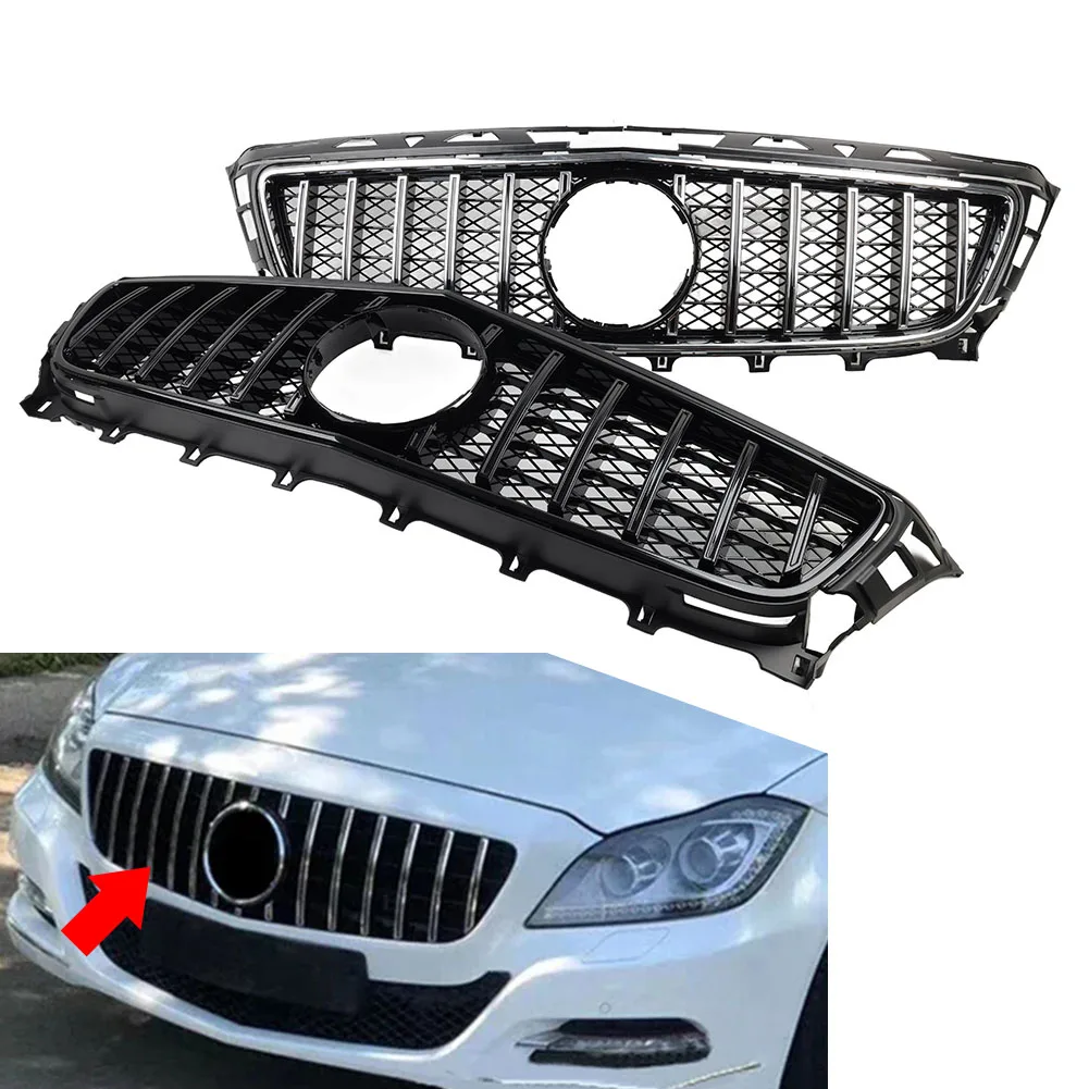 

Car Front Bumper Grille GT-R Radiator Racing Grill For Mercedes Benz CLS Class W218 CLS350 CLS500 CLS550 2011 2012 2013 2014