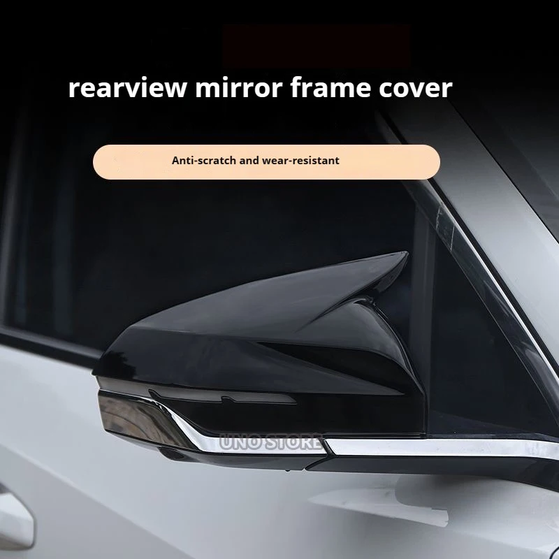 Side Rear View Mirror Covers Caps  Rearview Mirror Cover Protective Sticker trim  for For Geely  Atlas L  Boyue L  Galaxy L7