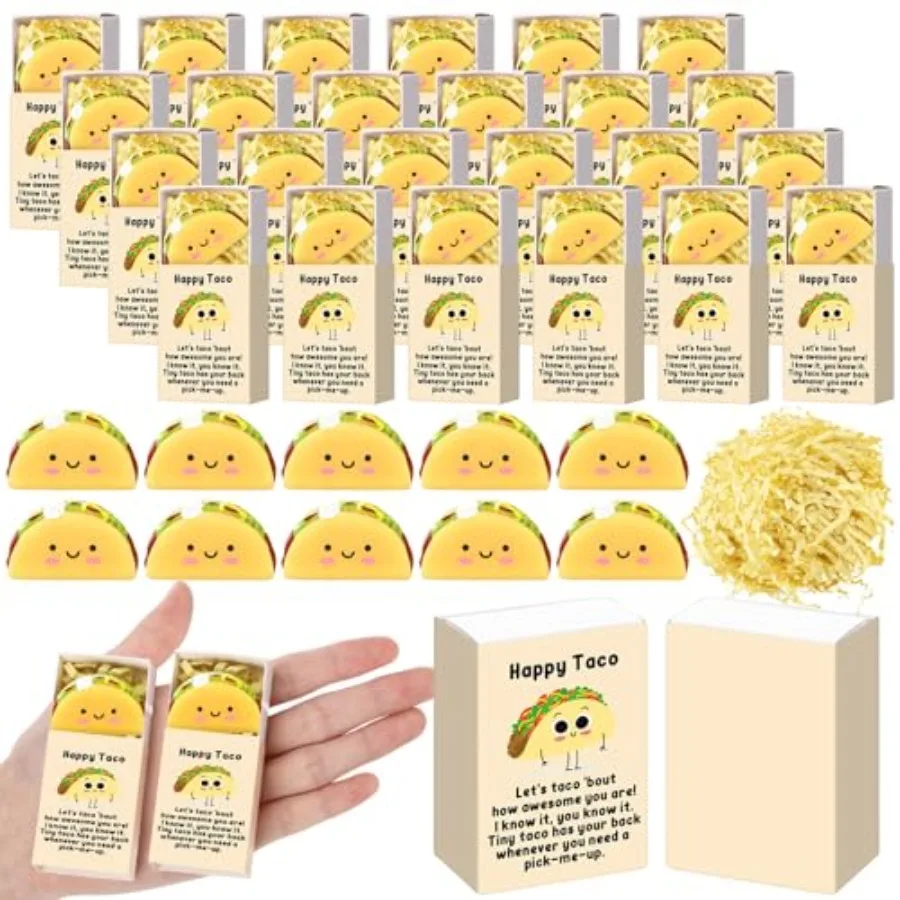 

Наборы милых антистрессовых мячиков Taco Positive Gifts в подарочных коробках, мексиканские сувениры для вечеринок, подарки на Синко де Майо, для сотрудников и коллег
