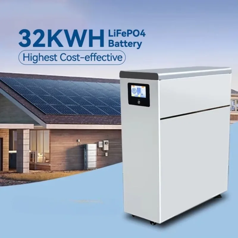 51.2v 48v Lifepo4 Battery 30kwh 600ah Solar Power with Smart BMS & LCD Display Home Energy Storage System