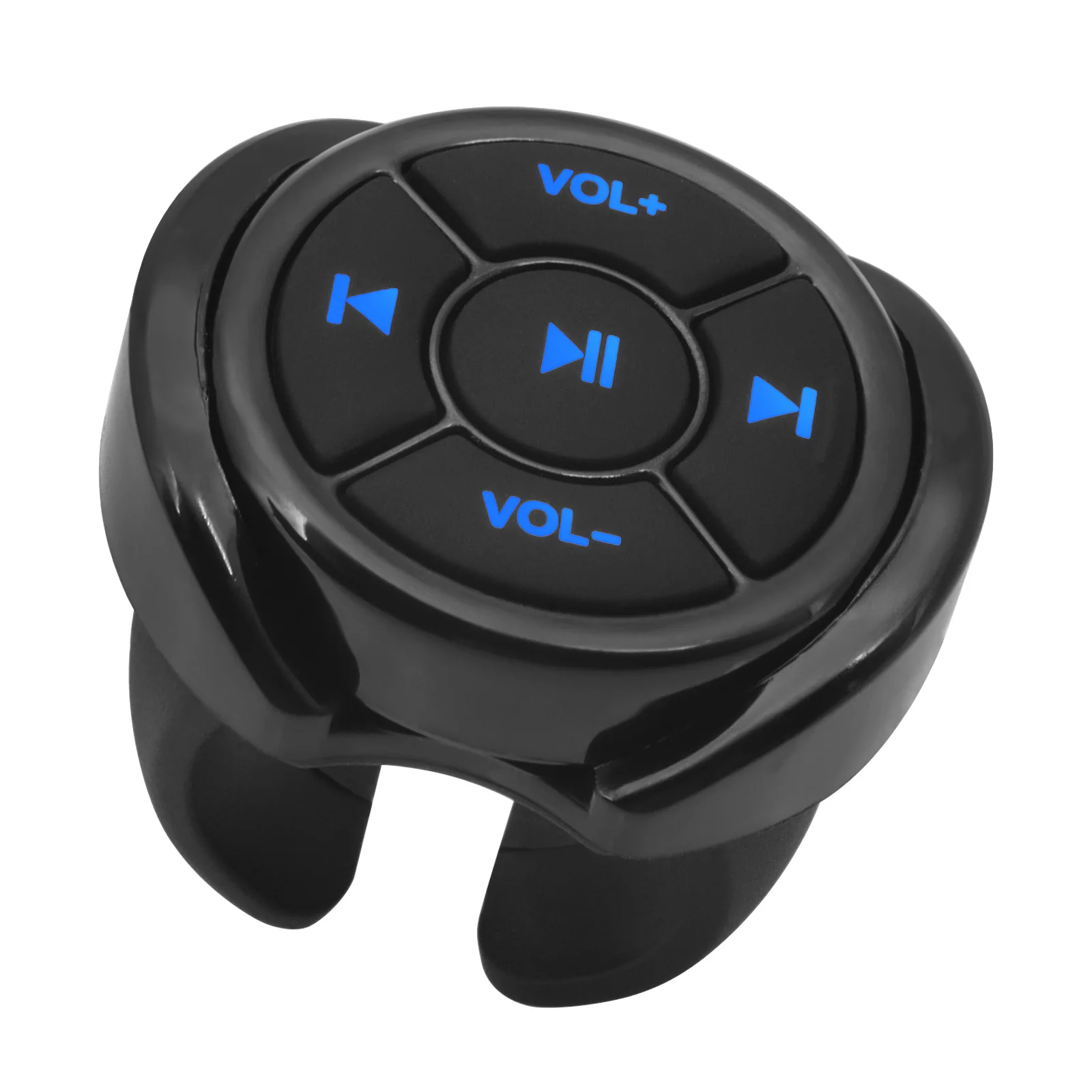 שלט רחוק למדיה אלחוטי תואם Bluetooth לרכב ולאופנוע עם גלגל הנהיגה, נגן מוזיקה MP3 עבור IOS וטאבלט אנדרואיד