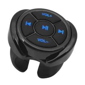 Medios inalámbricos Botón Bluetooth Compatible Controlador Remoto Motorcyle Volante de la dirección MP3 Play para iOS Android Tablet 12 mejores ventas de control de volumen de volumen de volumen de volumen de la voluntad de Bluetooth - №1
