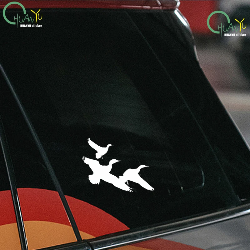Cartoon funny goose car and motorcycle decals to cover scratches, waterproof and reflective decoration stickers