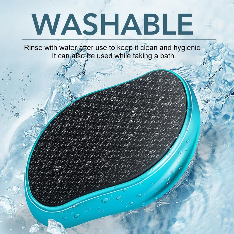 나노 유리 발 각질 제거기 발 스크러버 굳은살 제거 발 그라인더 연마석 여성 남성 발 관리 페디큐어 도구