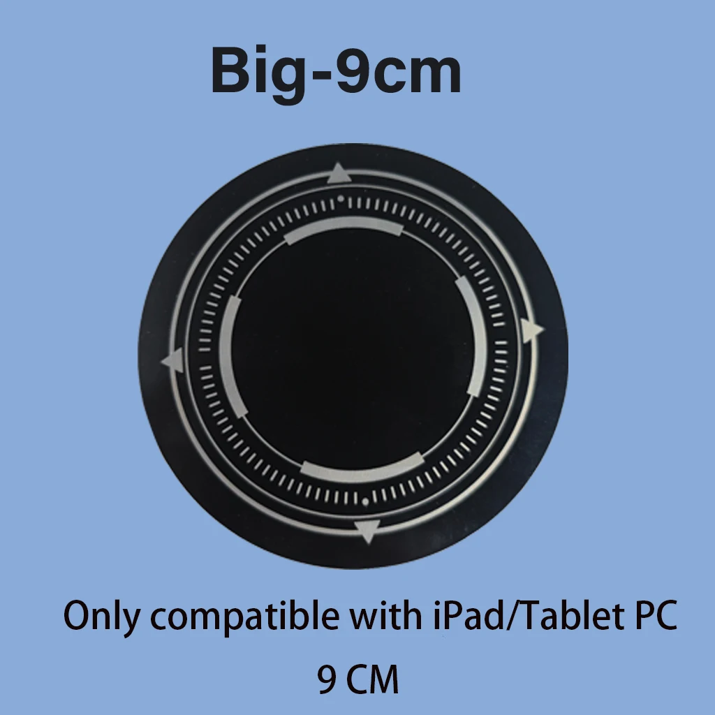 1/3 Stück Neue 6/9cm Metallplatte Ring für Magsafe Magnetische Auto-IPad-Halterung Kühler-Eisenblech-Aufkleber für IPad / Tablet-PC – Detail 2