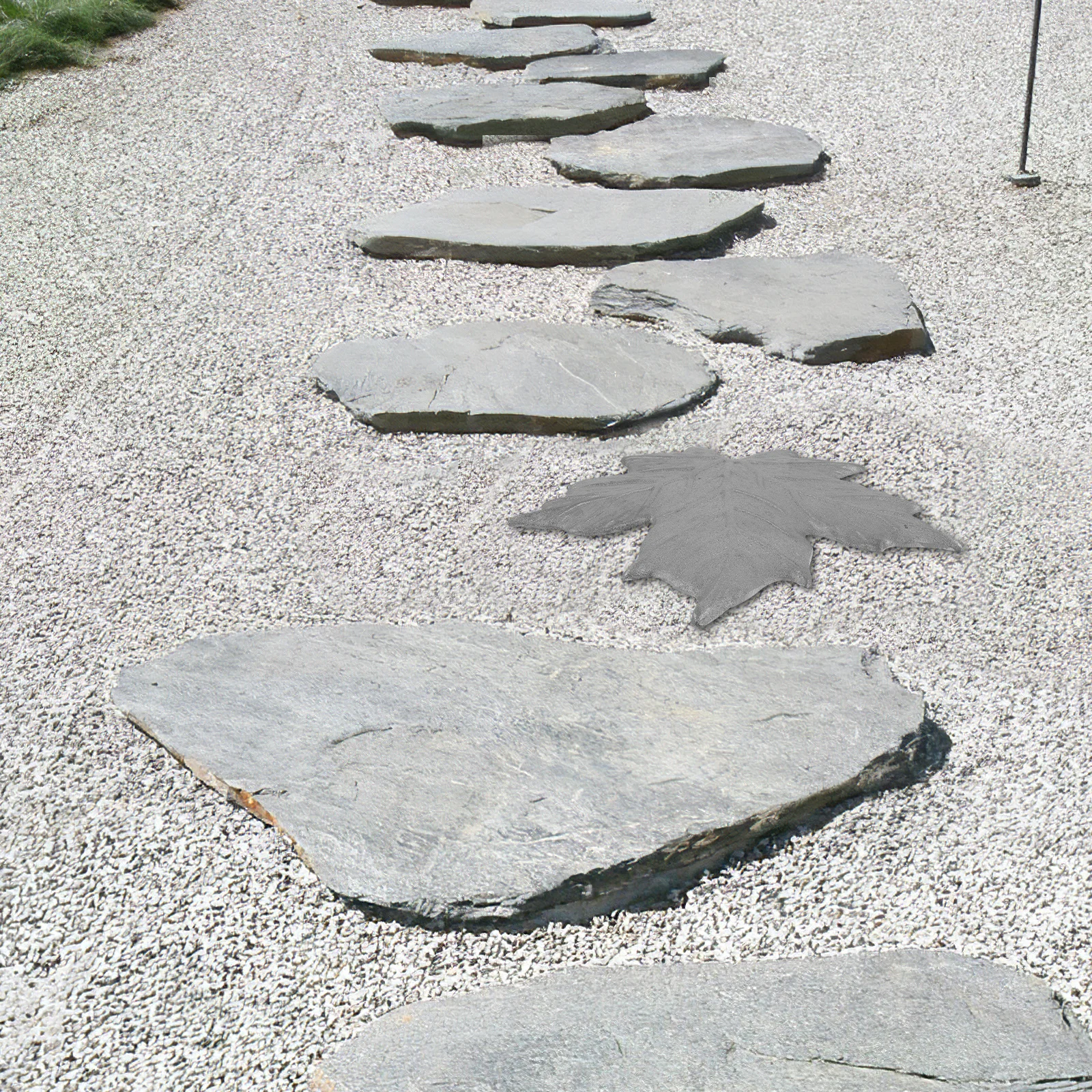 

Maple Leaf Iron Garden Statue 31 5x28 7cm 1 35kg Stepping Stone Pathway Decoration Outdoor Lawn Yard Crafts Durability Art