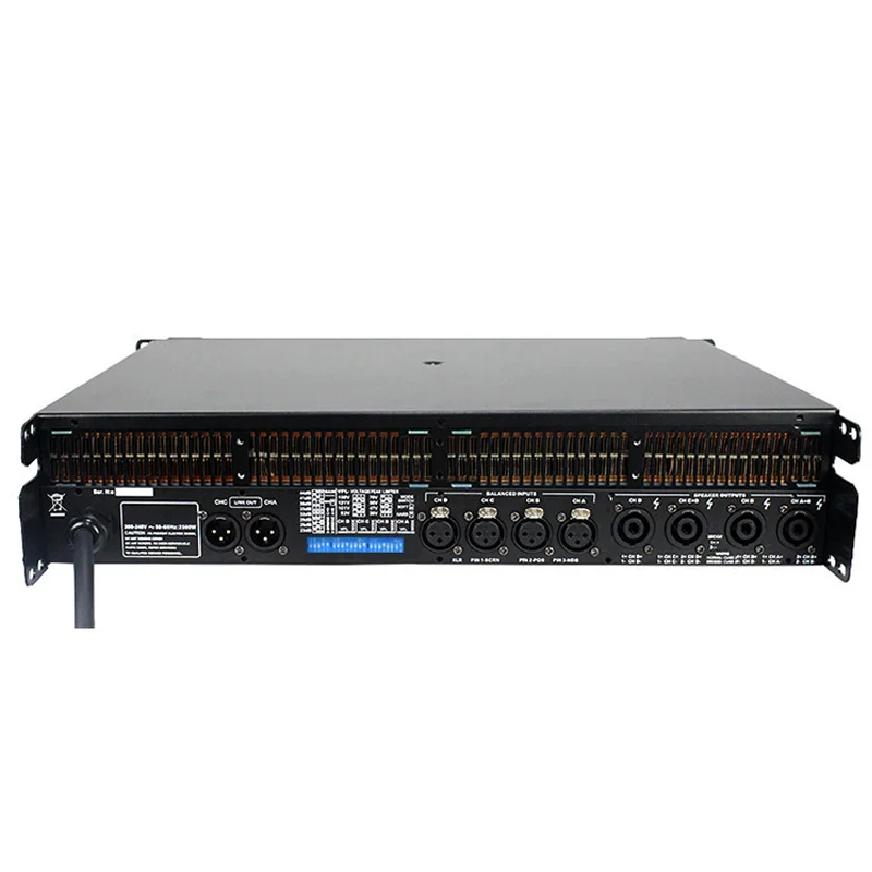 México estoque local DS-10Q capacitor preto 4 canais 1350w classe td amplificador de áudio de 4 canais
