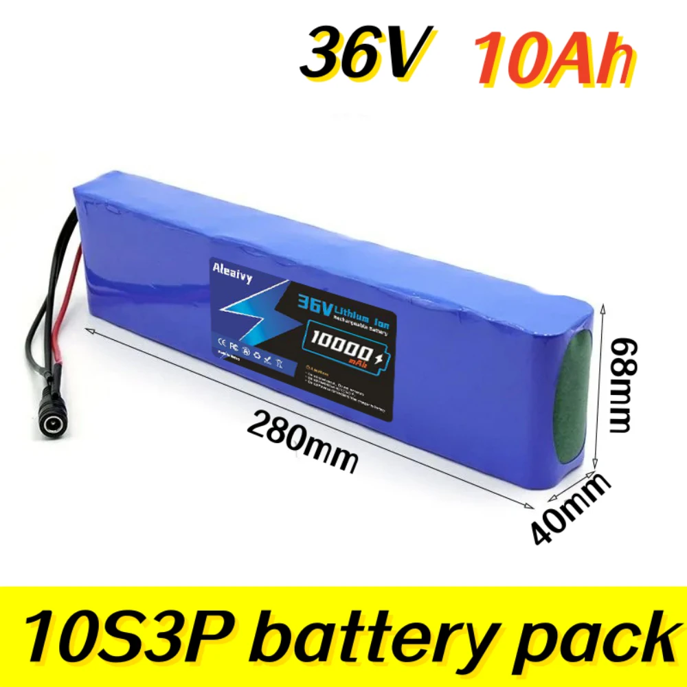 10S3P 36V 10000mAh Electric Scooter Lithium Battery 18650 Battery Pack 36V 10Ah Electric Scooter Electric Scooter Battery 36V.