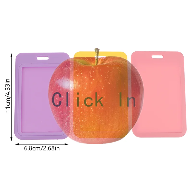 

1 шт. Двусторонний жесткий пластиковый держатель для кредитных карт и бейджей с отверстием для идентификационной карты персонала мероприятий, с ремешком