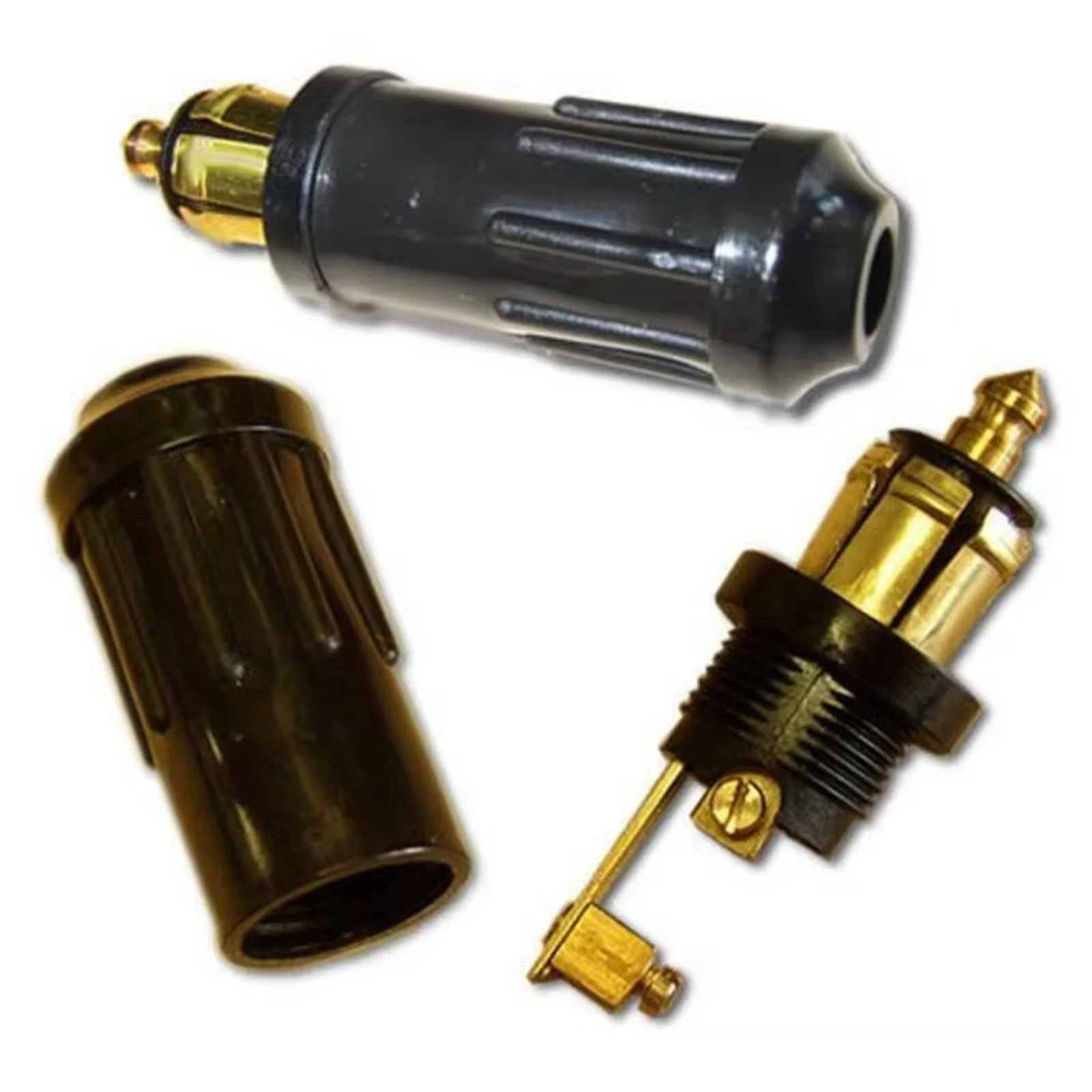Prise allume-cigare Hella Merit, prise mâle GSG-1H 12V-24V, noire, 1 pièce