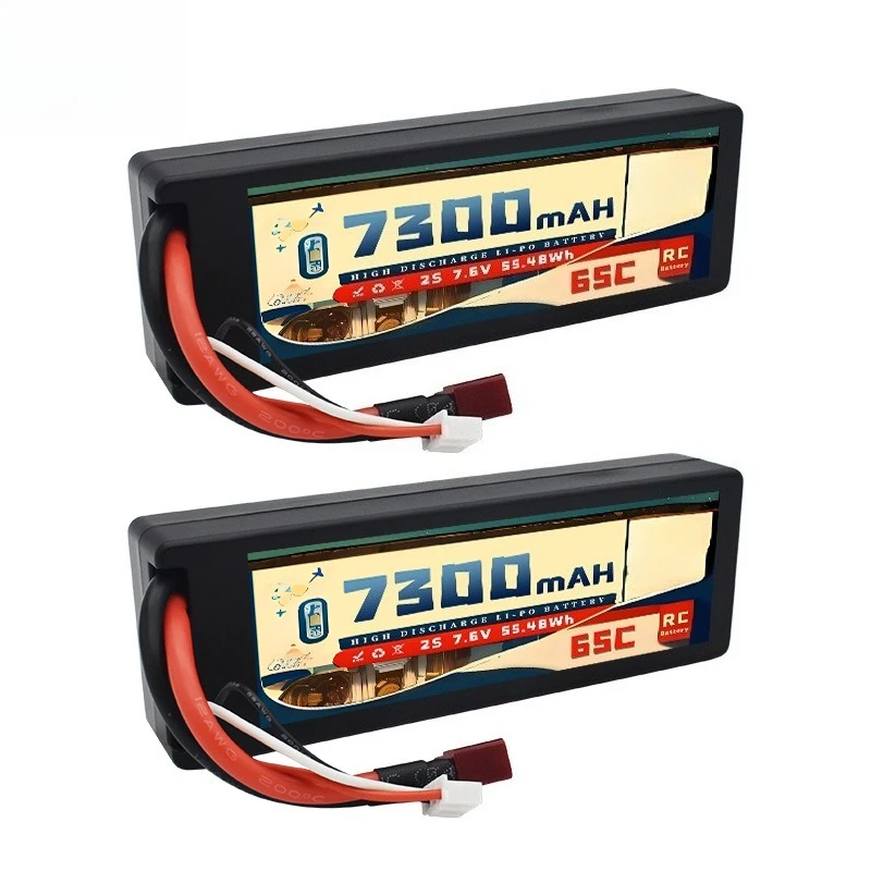 

7300mAh 2S 7.6V 65C RC Remote Control Car, Truck, Helicopter, Racing Car Batteries
