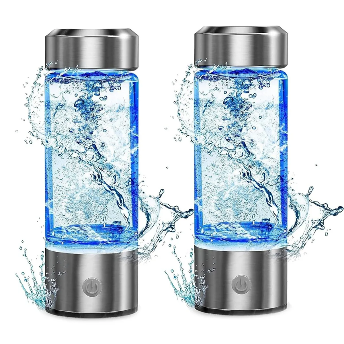 420Ml[2Pack]Hydrogen Water Bottle, Portable Hydrogen Water Ionizer Machine,USB Rechargeable Hydrogen Water Generator