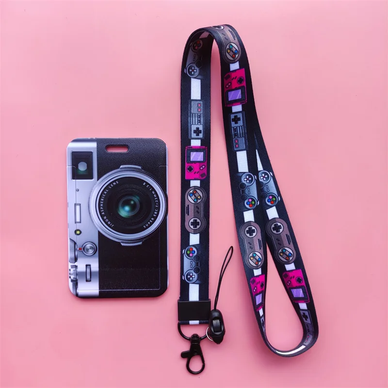 Retro Tape Kamerakartenhalter Lanyard Umhängeband Kreditkartenetui Ausweishalter Ausweise Schutzkarte – Detail 14