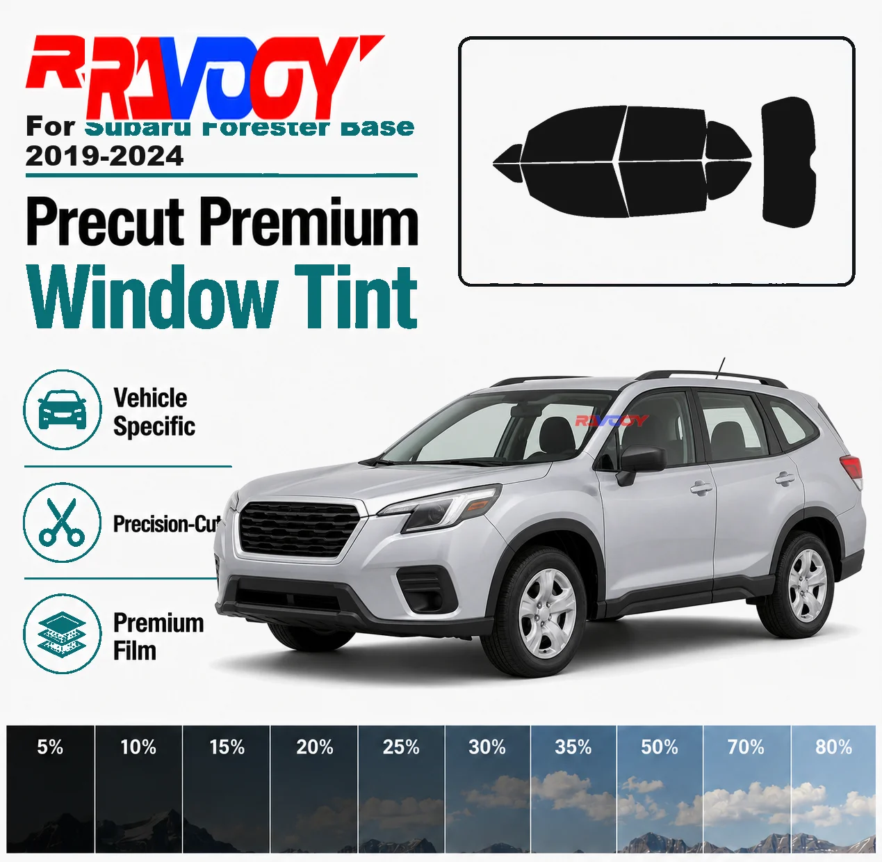 for-subaru-forester-base-2019-2024-ravooy-pre-cut-window-tint-film-vehicle-specific-full-kit-front-rear-windows-precision-cut