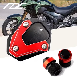 Voor HONDA CB500X CB650R 500F CB125R CB300R 400X CBR650R 650F Motorcycle Side Stand Extension Pad Ventieldopjes Accessoires