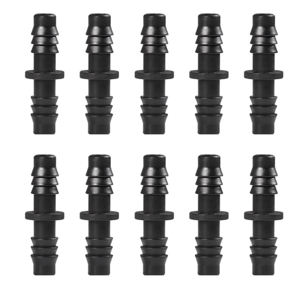 Gardening Projects Length 4.5cm PE Tube Fitting Irrigation Connector For Garden Use Plastic Coupler Water Flow Fitting