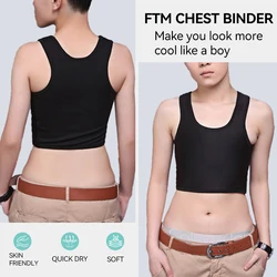 Buckle Breathable Breast Binder Trans Binders Short Women Chest Binder Lesbian Binder For Women