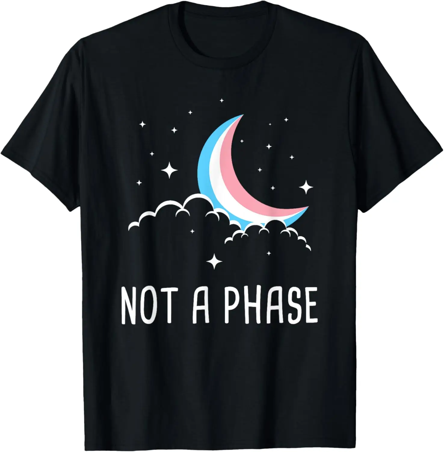 

Футболка Not A Phase - Transgender Trans Pride Flag LGBTQ Moon, 100% хлопок