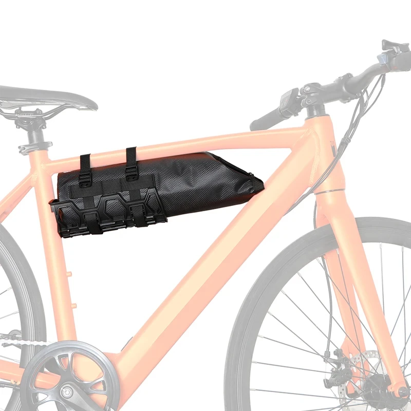 MEROCA Borsa da bici impermeabile Borsa da ciclismo portatile multifunzionale con telaio ad alta capacità per tubo anteriore per attrezzatura da bicicletta per portaborraccia