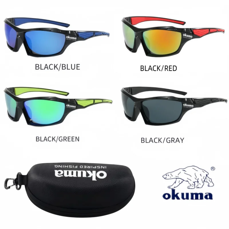 Okuma polarisierte Brille UV400, winddicht und sandresistent gegen UV-Blendung, vermeidet Augenschäden durch äußere Einflüsse – Detail 9