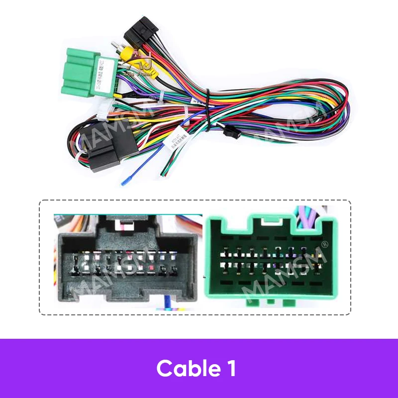 MAMSM For CHEVROLET CRUZE 2017 Car Radio Frame Fascias Panel Fit 2Din 9 inch In Dash Headunit Screen Power Cable Canbus Acepter