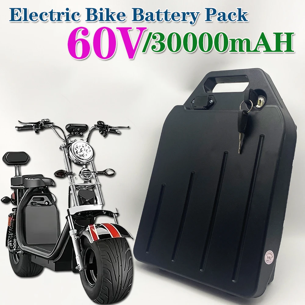 

60V 10/20/30Ah Electric motorcycle Li-ion Battery Pack 2000W for Harley two wheel foldable for Citycoco electric scooter