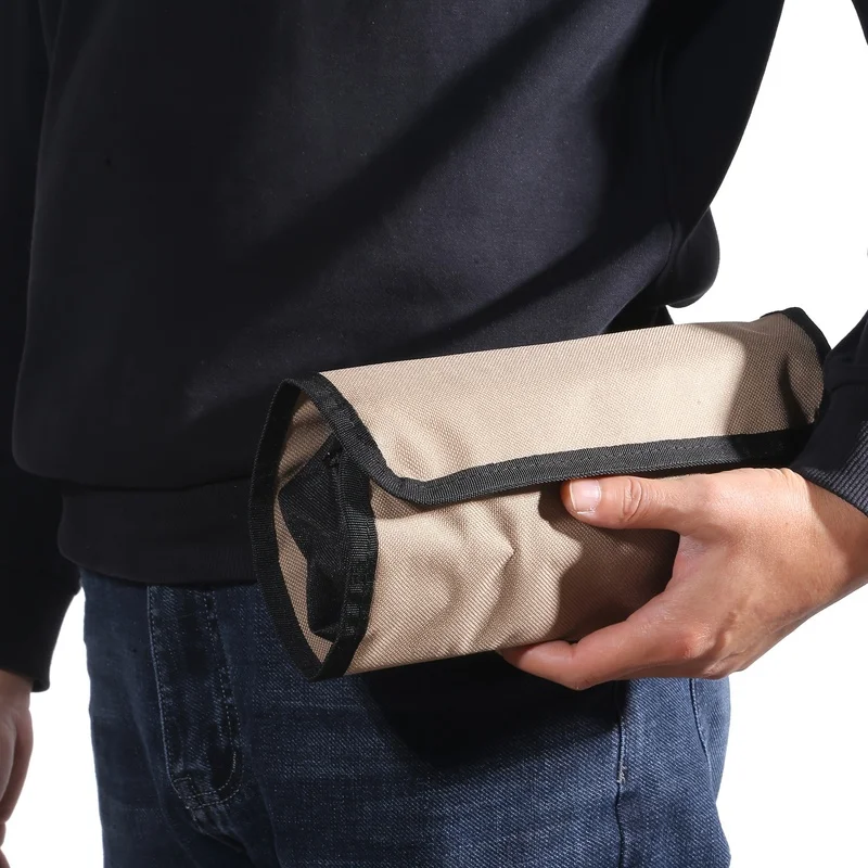 

Небольшая свернутая сумка для инструментов электрика, портативная носимая поясная сумка для инструментов для ремонта электрооборудования