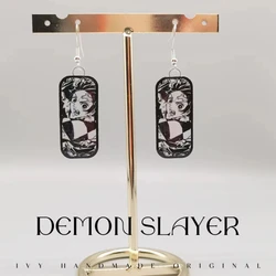 Demon Slayer Kimetsu No Yaiba Blade Of Ghost Earrings Cute Characters Acrylic Anime Earrings Gift Manga Jewelry