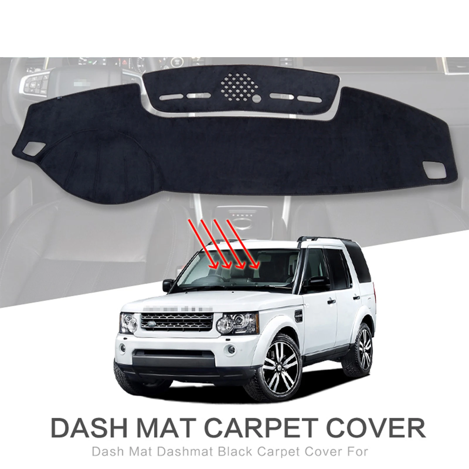 

for Land Rover LR3 LR4 Discovery 3 4 2005-2016 Car Dashboard Mat Sunshade Protective Carpet Dash Mat Dashmat