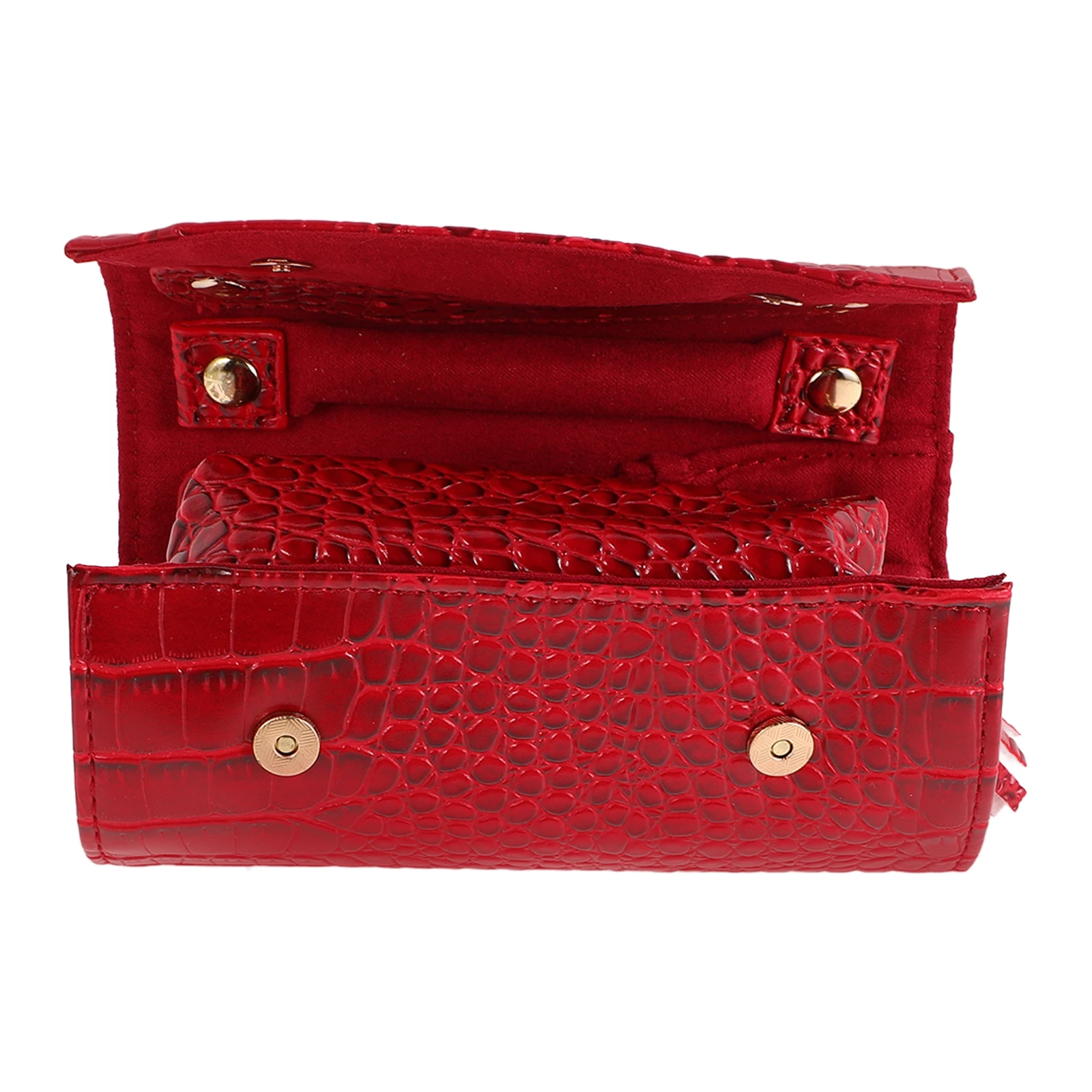 

Multifunctional Organizer Travel Roll Pouch Compact Portable Case Vibrant Color Soft Material Tangle-Free Design for Storage